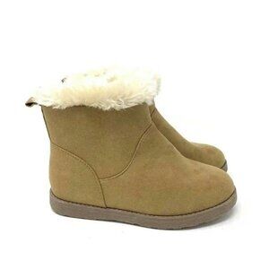 Cat & Jack Girls' Haiden Tan Ankle Boots Size 9